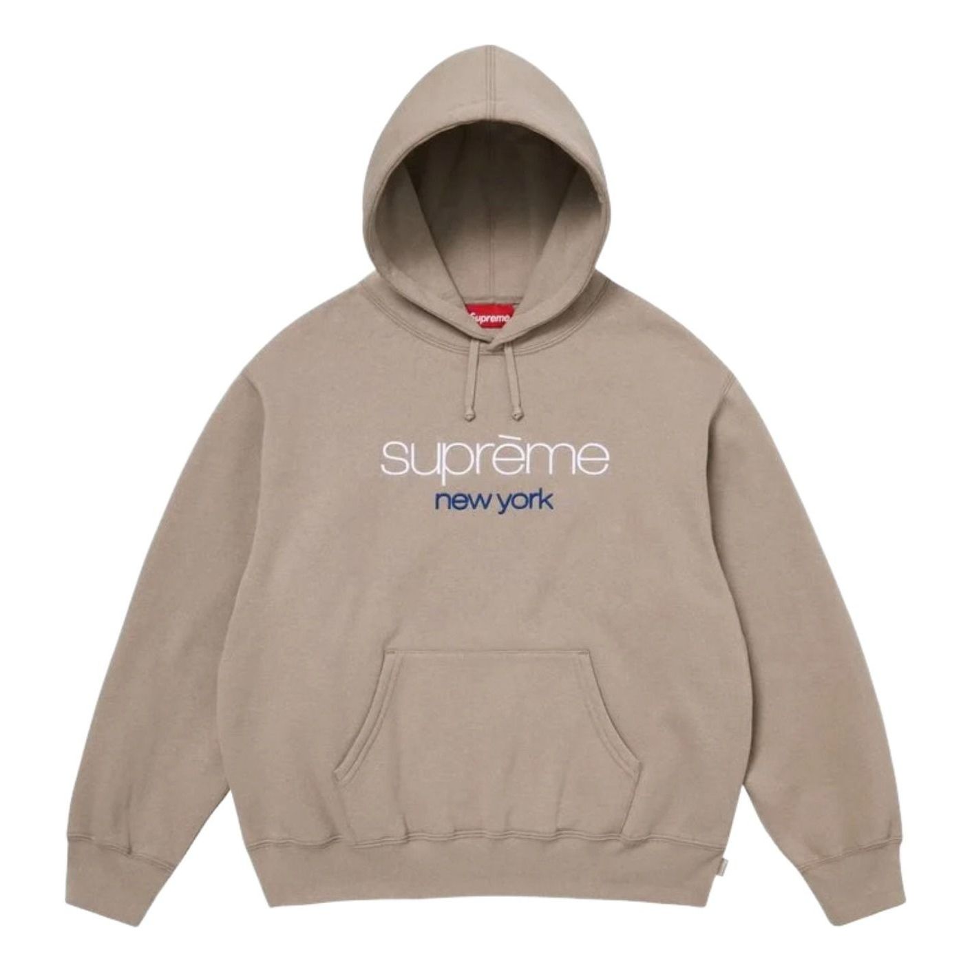 Supreme SS26 Classic Logo Hooded Sweatshirt 'Taupe' SUP-SS26-051-TAP