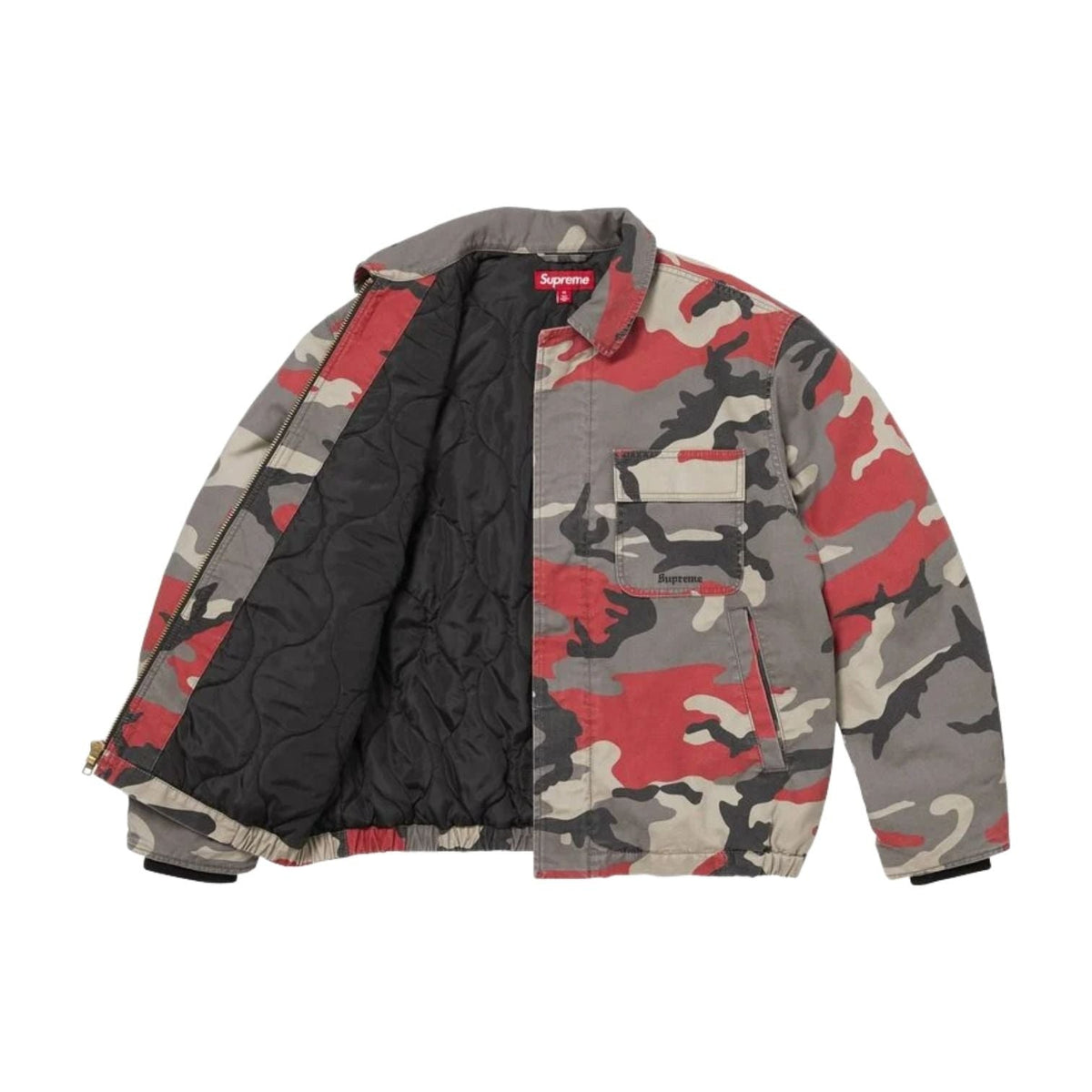 Supreme x Cordura SS26 Twill Utility Jacket 'Red Camo' SUP-SS26-182-RMO