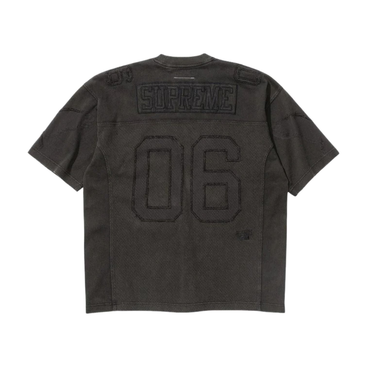 Supreme x MM6 Maison Margiela Cotton Football Jersey 'Black' SUP-SS26-102-BLK