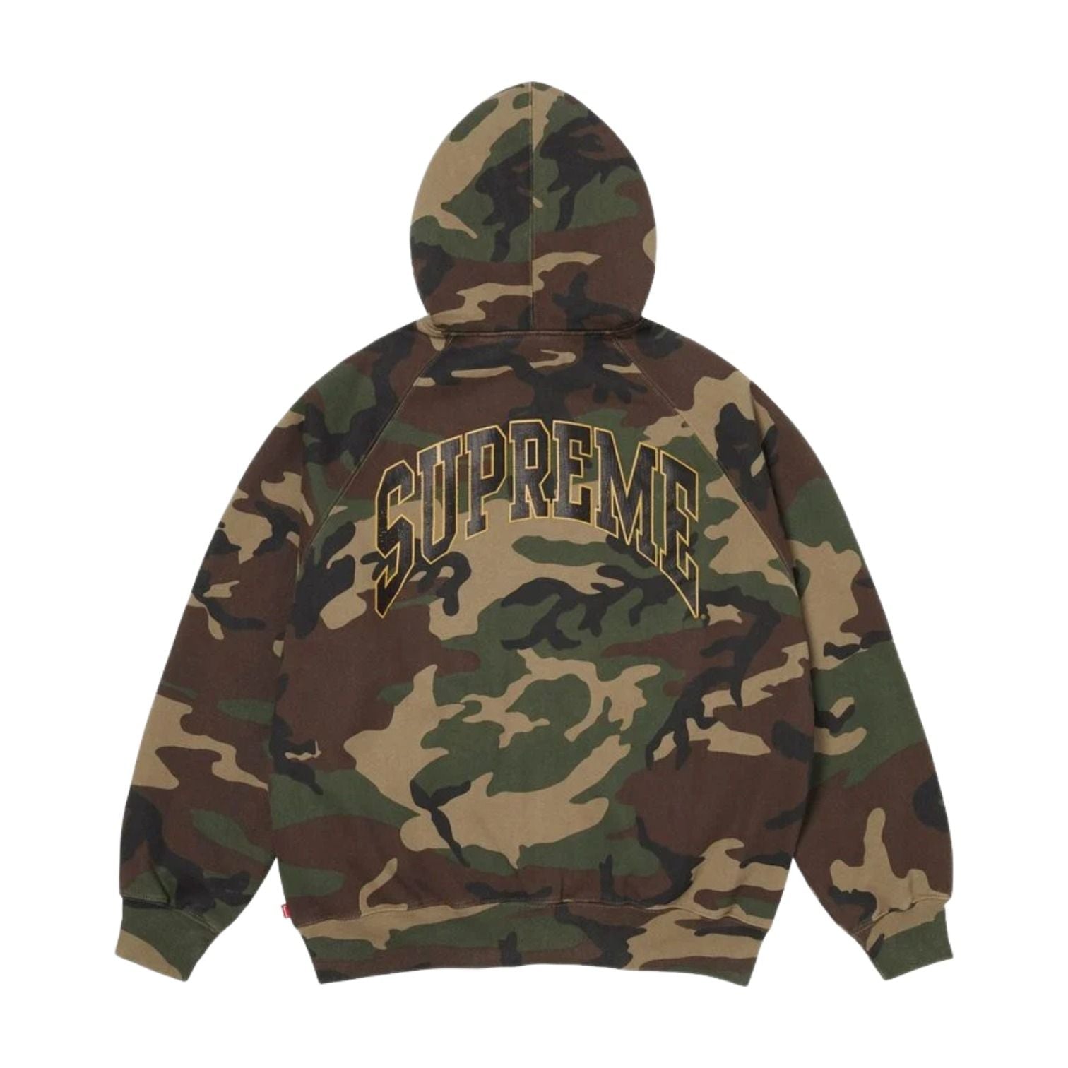 Supreme SS26 Cracked Raglan Zip Up Hooded Sweatshirt 'Woodland Camo' SUP-SS26-192-CAM