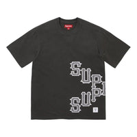 Supreme SS26 Cracked Spellout S/S T-Shirt 'Black' SUP-SS26-060-BLK