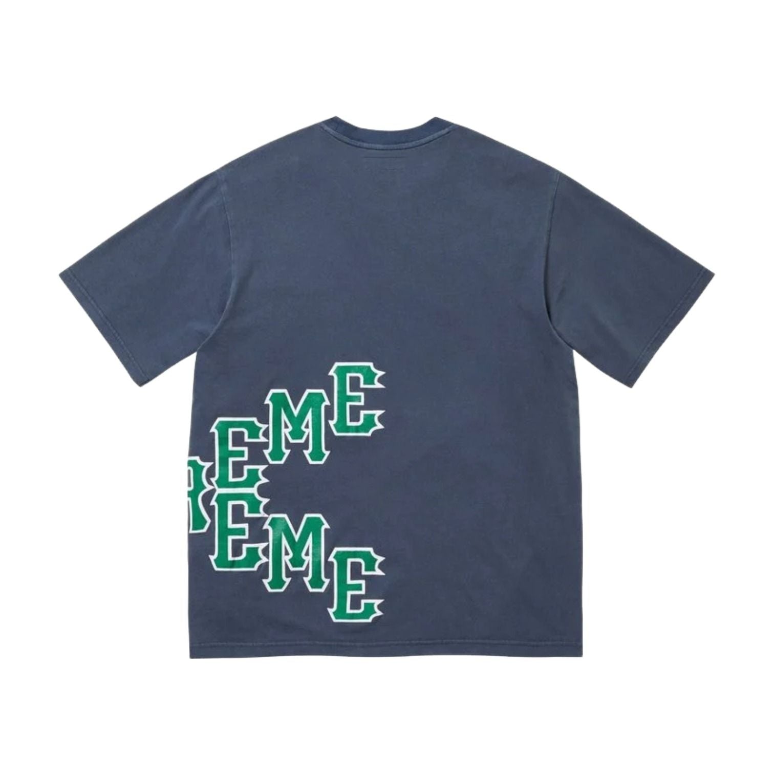 Supreme SS26 Cracked Spellout S/S T-Shirt 'Navy' SUP-SS26-060-NVY