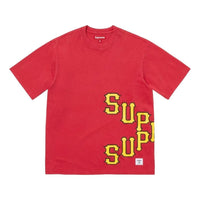 Supreme SS26 Cracked Spellout S/S T-Shirt 'Red' SUP-SS26-060-RED