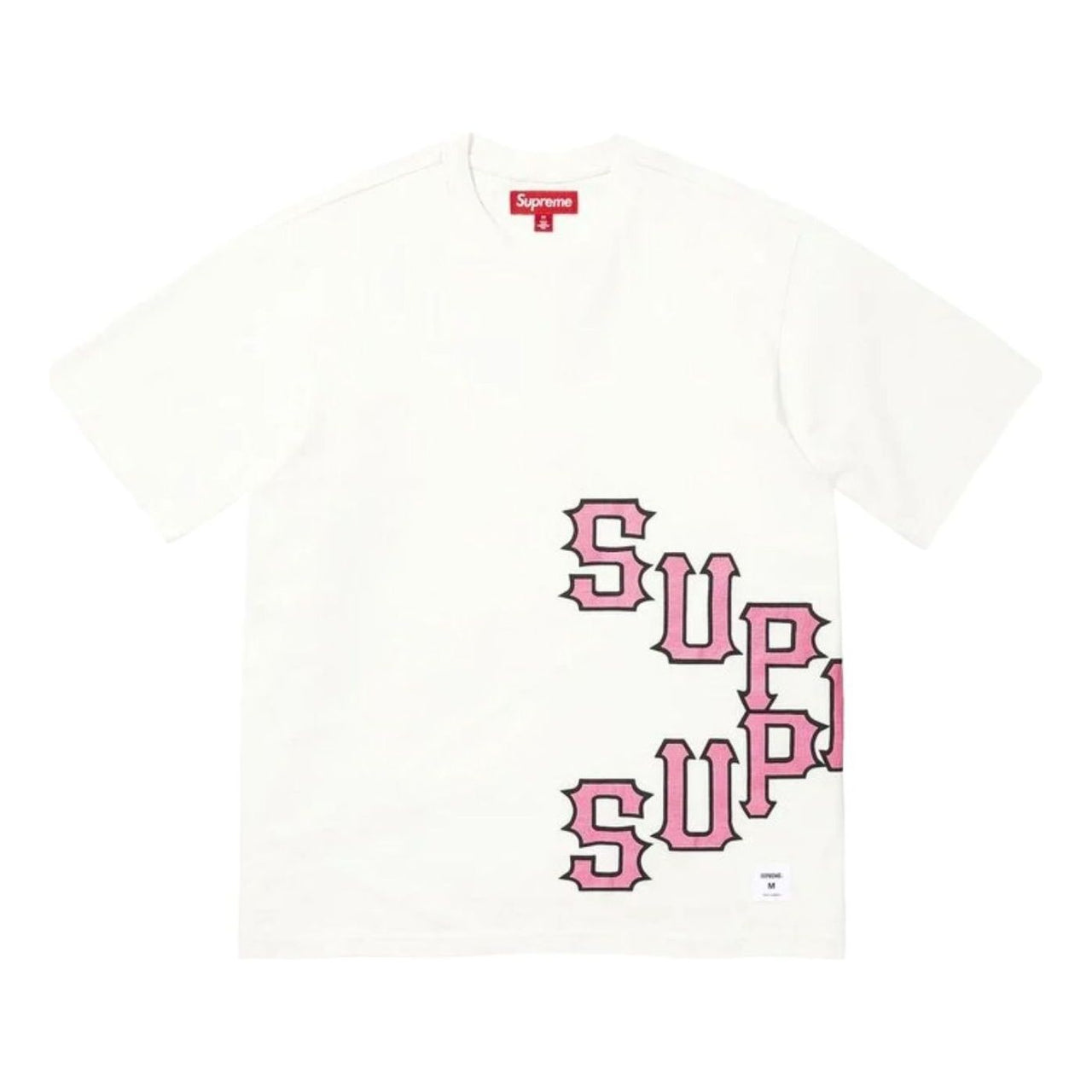 Supreme SS26 Cracked Spellout S/S T-Shirt 'White' SUP-SS26-060-WHT