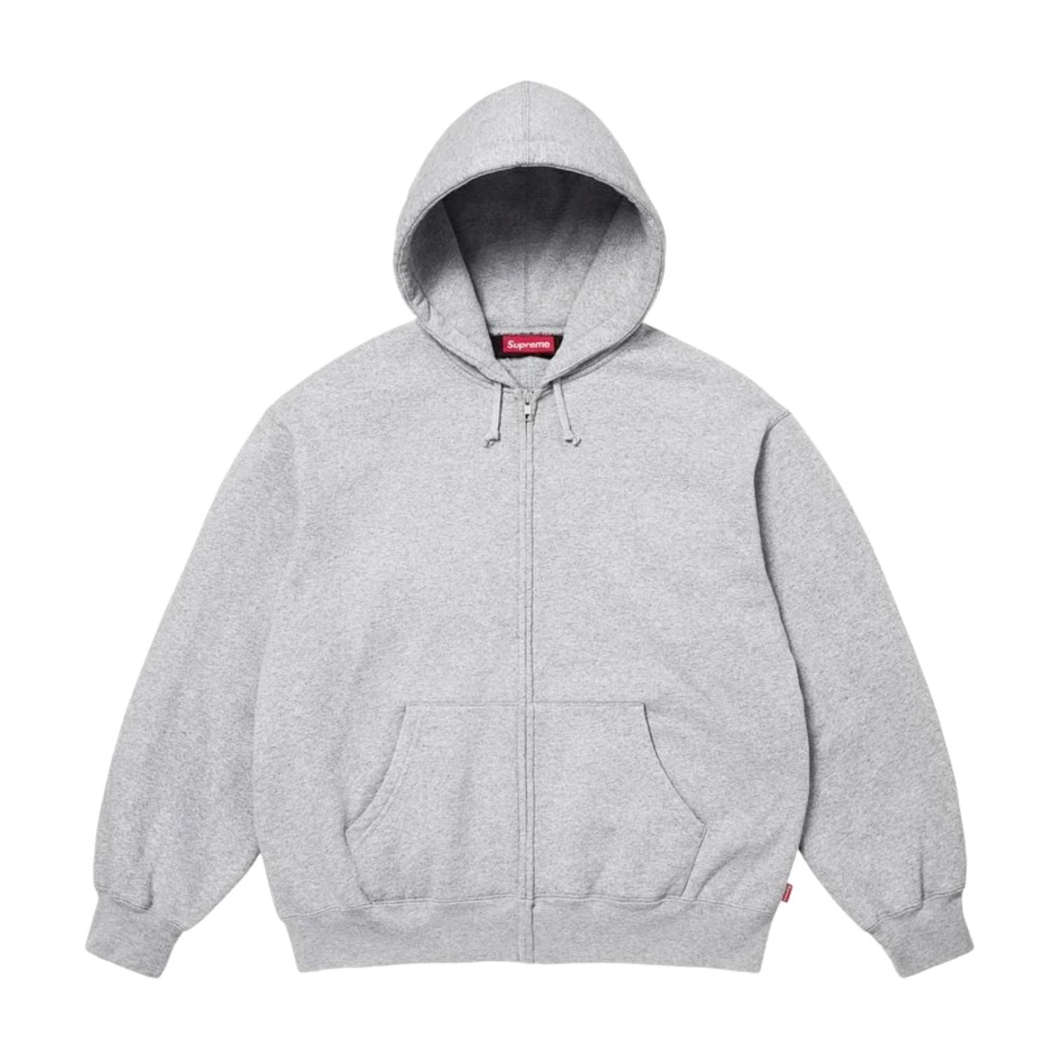 Supreme SS26 Cut Out Zip Up Hooded Sweatshirt 'Heather Grey' SUP-SS26-055-HETRGRY