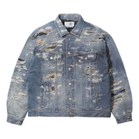 Supreme x MM6 Maison Margiela Distressed Selvedge Denim Trucker Jacket 'Washed Indigo' SUP-SS26-106-IDG