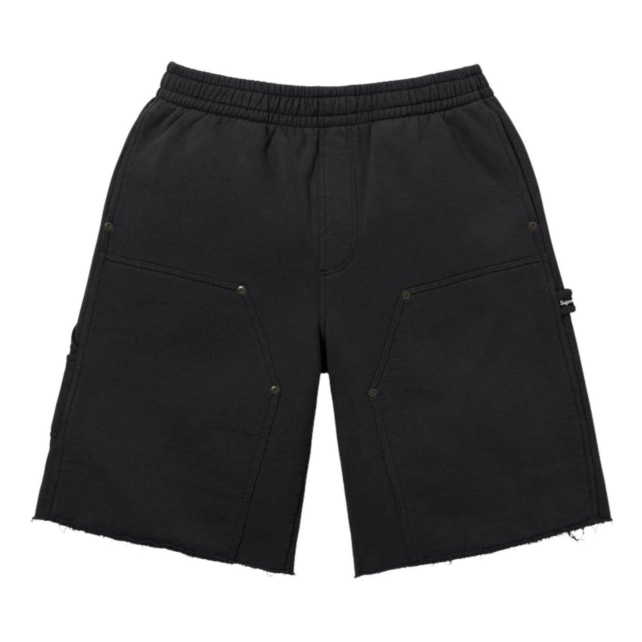 Supreme SS26 Double Knee Painter Sweatshort 'Black' SUP-SS26-204-BLK