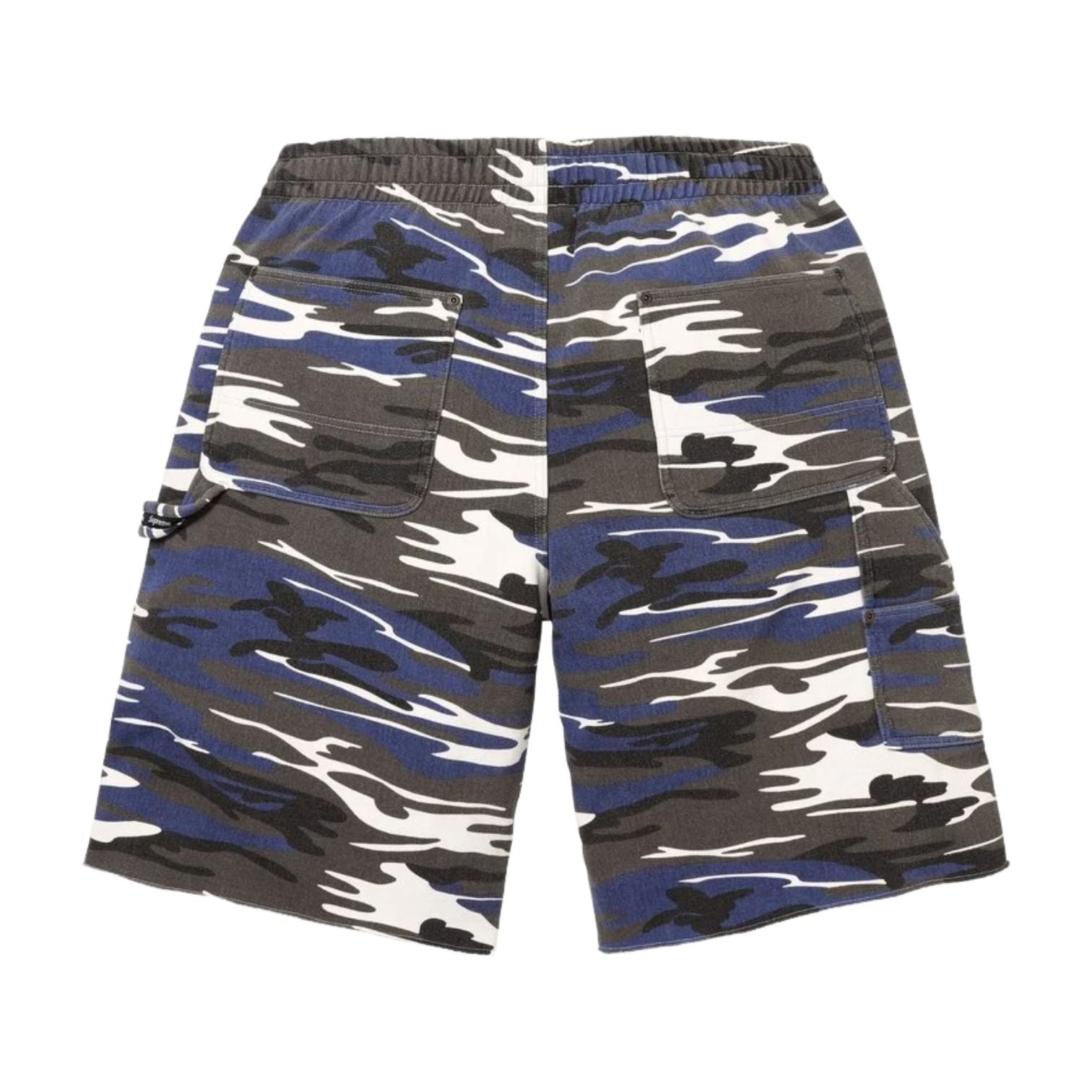 Supreme SS26 Double Knee Painter Sweatshort 'Blue Camo' SUP-SS26-204-BMO