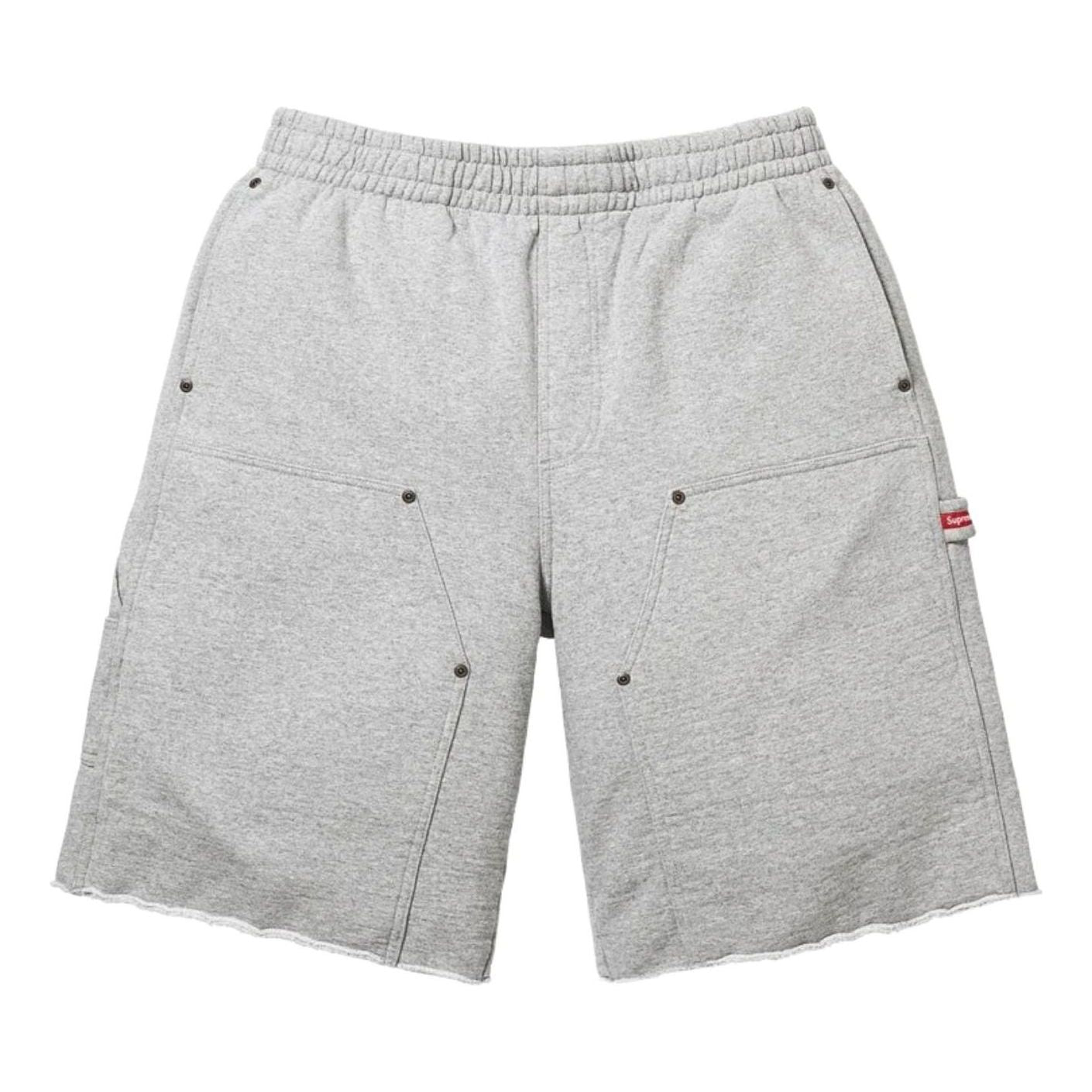 Supreme SS26 Double Knee Painter Sweatshort 'Heather Grey' SUP-SS26-204-GRY
