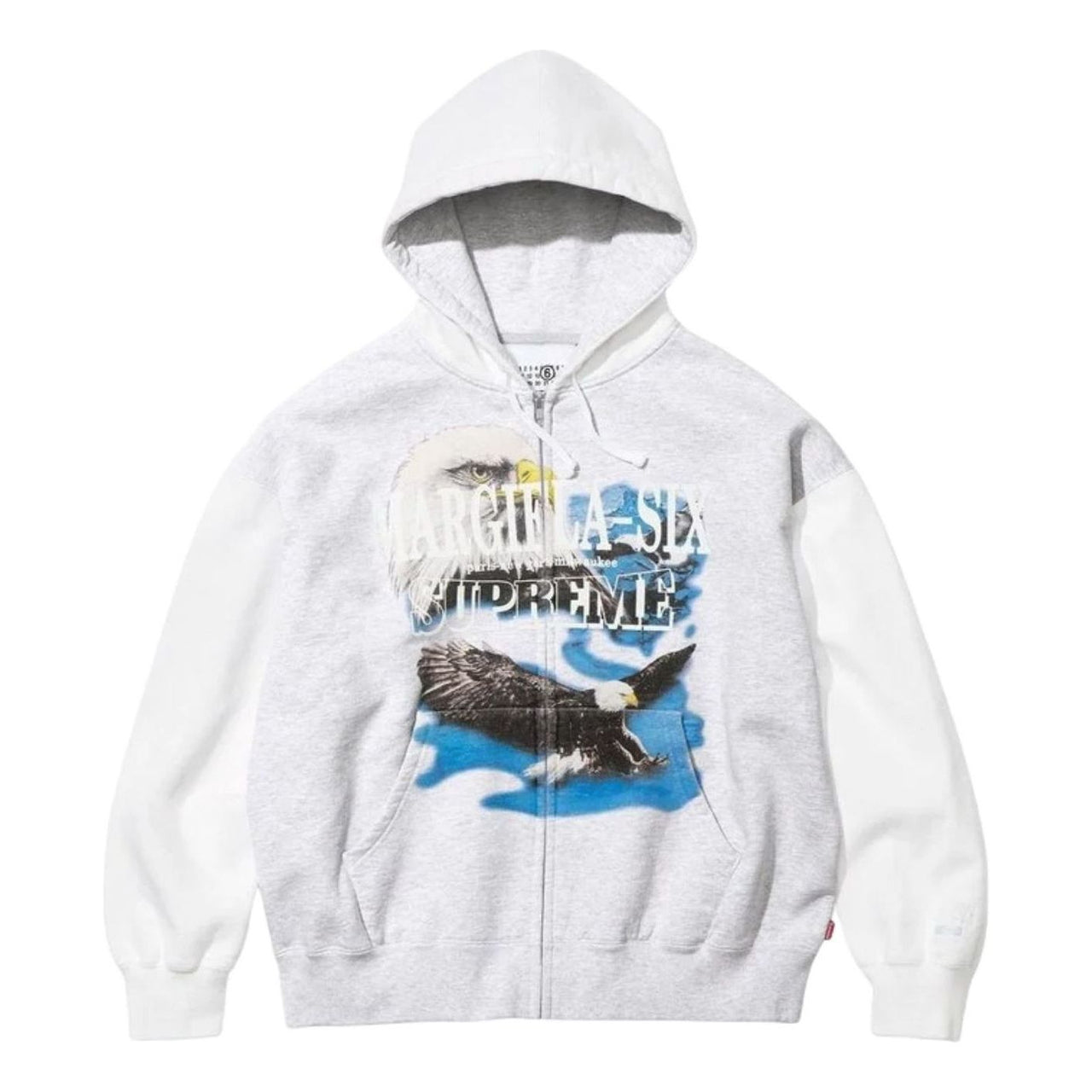 Supreme x MM6 Maison Margiela Eagle Zip Up Hooded Sweatshirt 'White' SUP-SS26-101-WHT