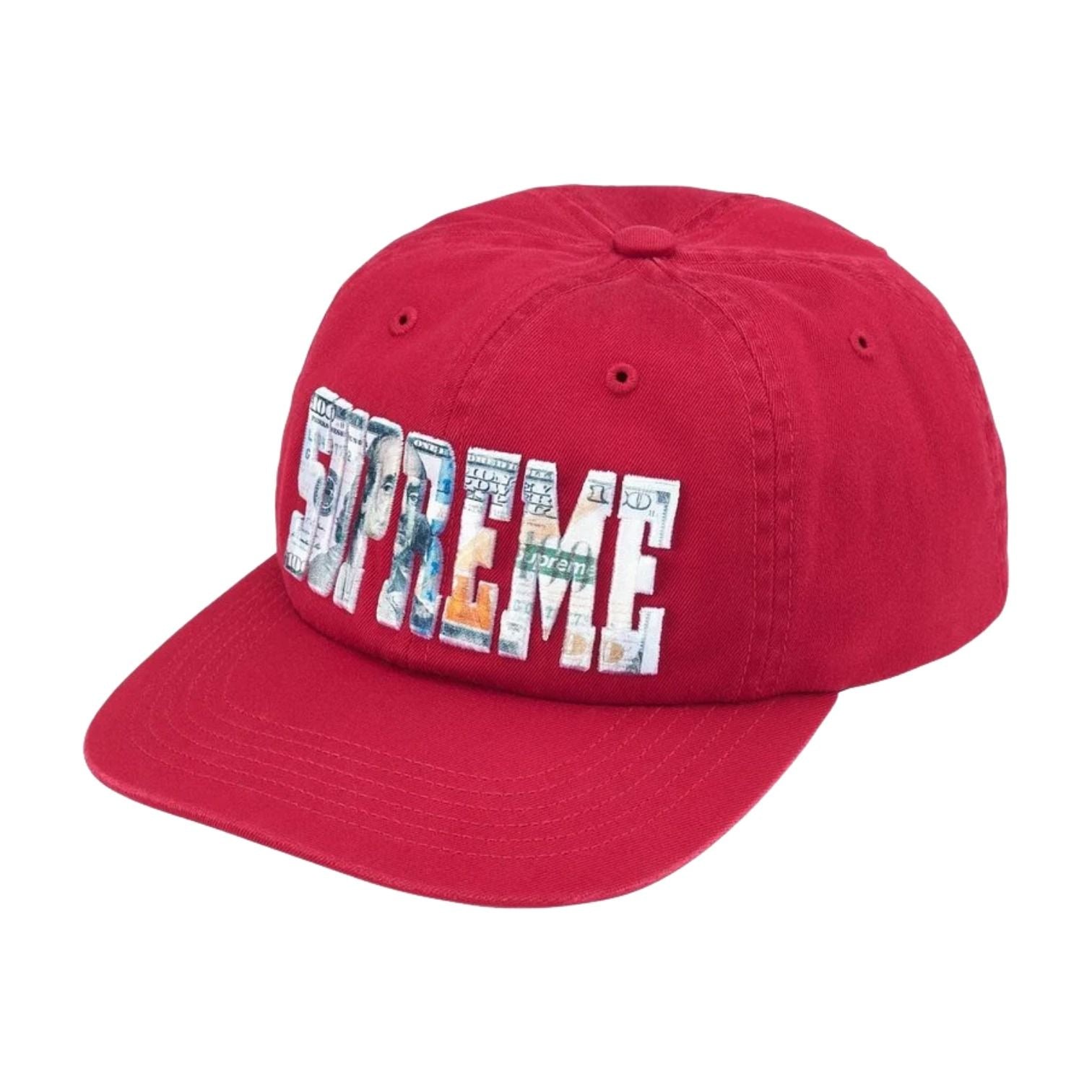 Supreme SS26 Embroidered Money Logo 6-Panel 'Red' SUP-SS26-1003-RED