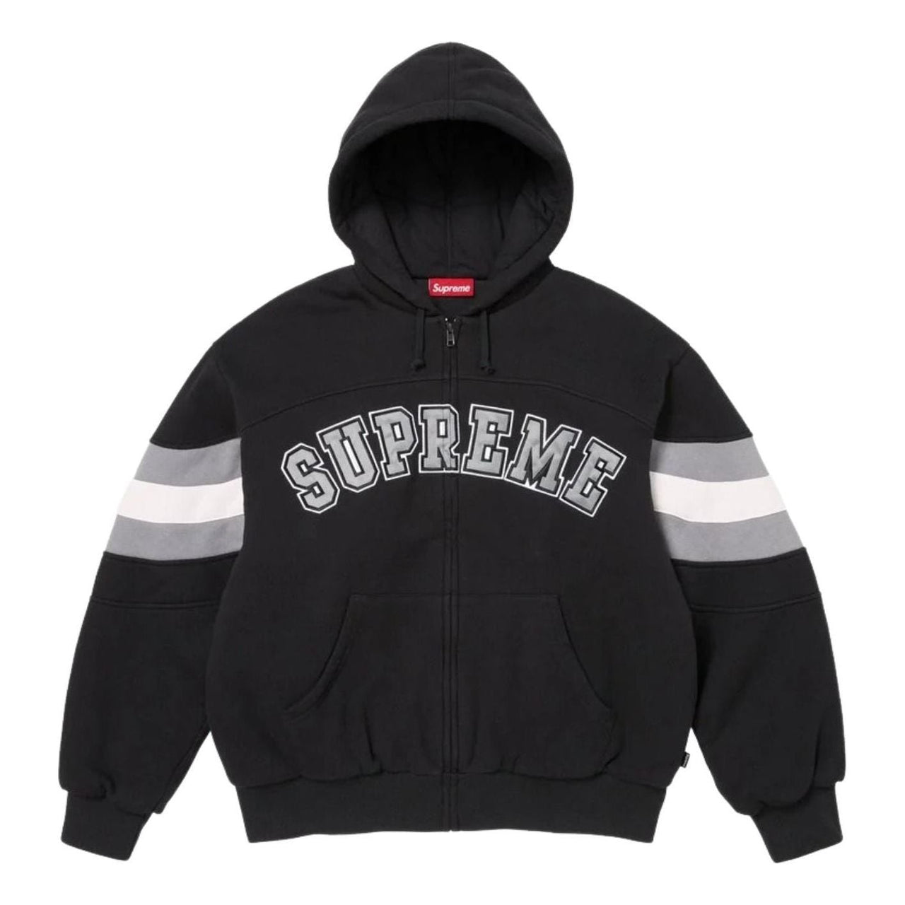 Supreme SS26 Filled Zip Up Hooded Sweatshirt 'Black' SUP-SS26-018-BLK