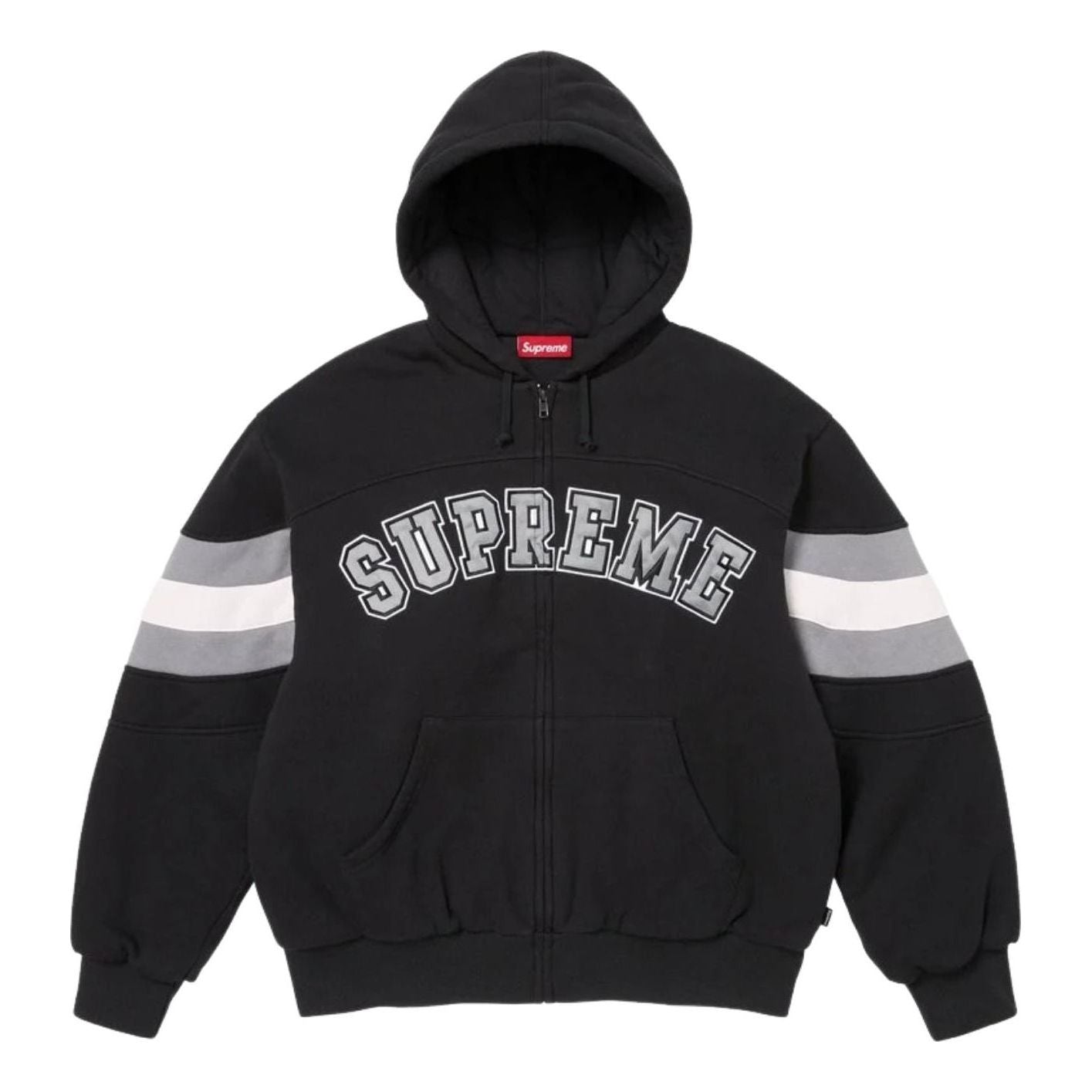Supreme SS26 Filled Zip Up Hooded Sweatshirt 'Black' SUP-SS26-018-BLK