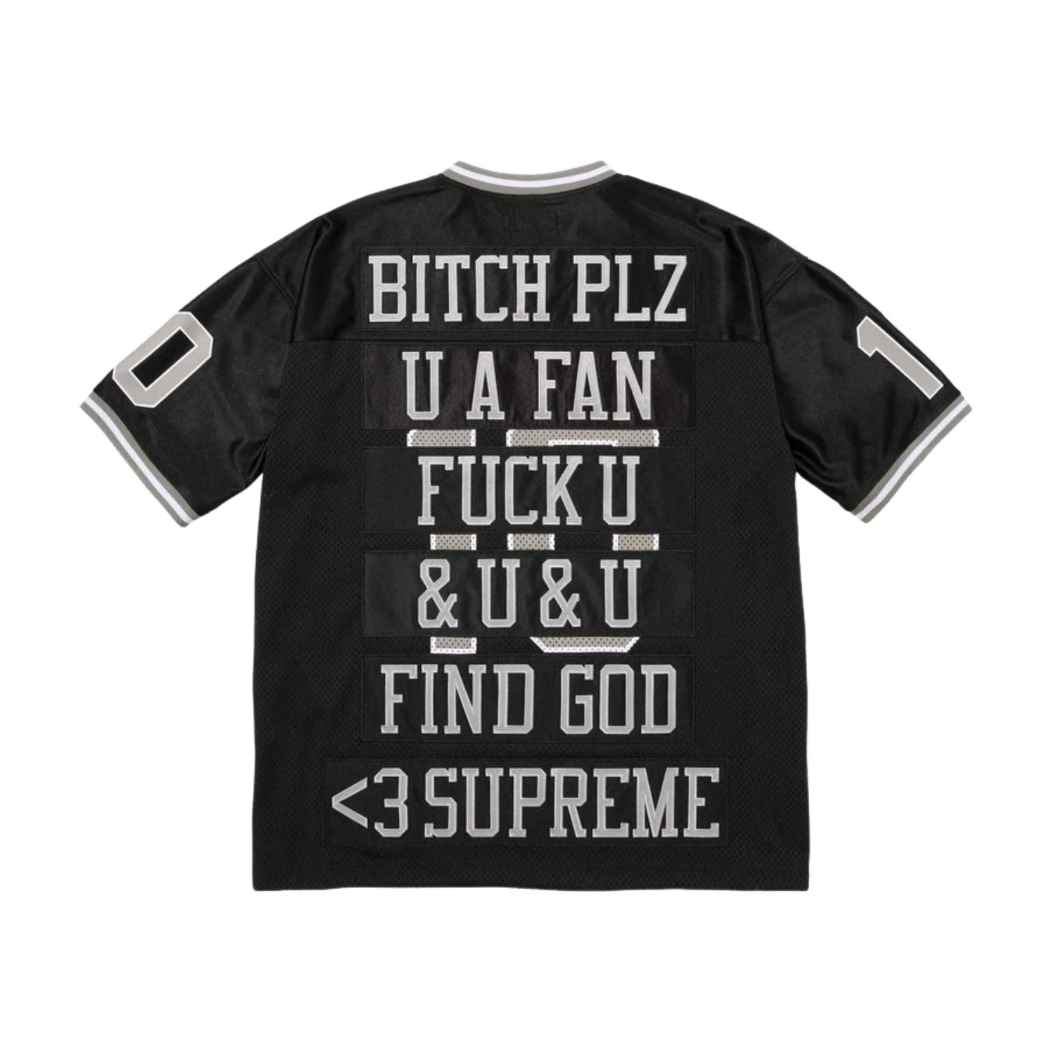 Supreme SS26 Find God Football Jersey 'Black' SUP-SS26-011-BLK