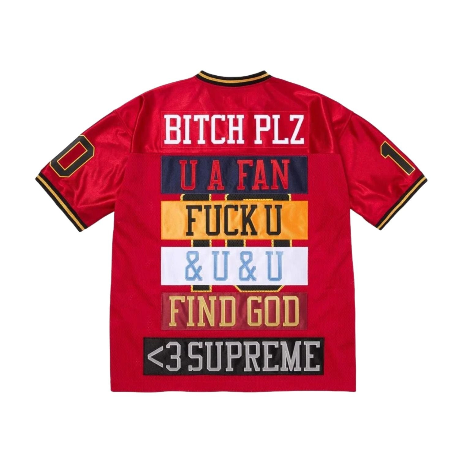 Supreme SS26 Find God Football Jersey 'Red' SUP-SS26-011-RED