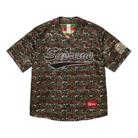 Supreme SS26 Floral Jacquard Baseball Jersey 'Black' SUP-SS26-140-BLK