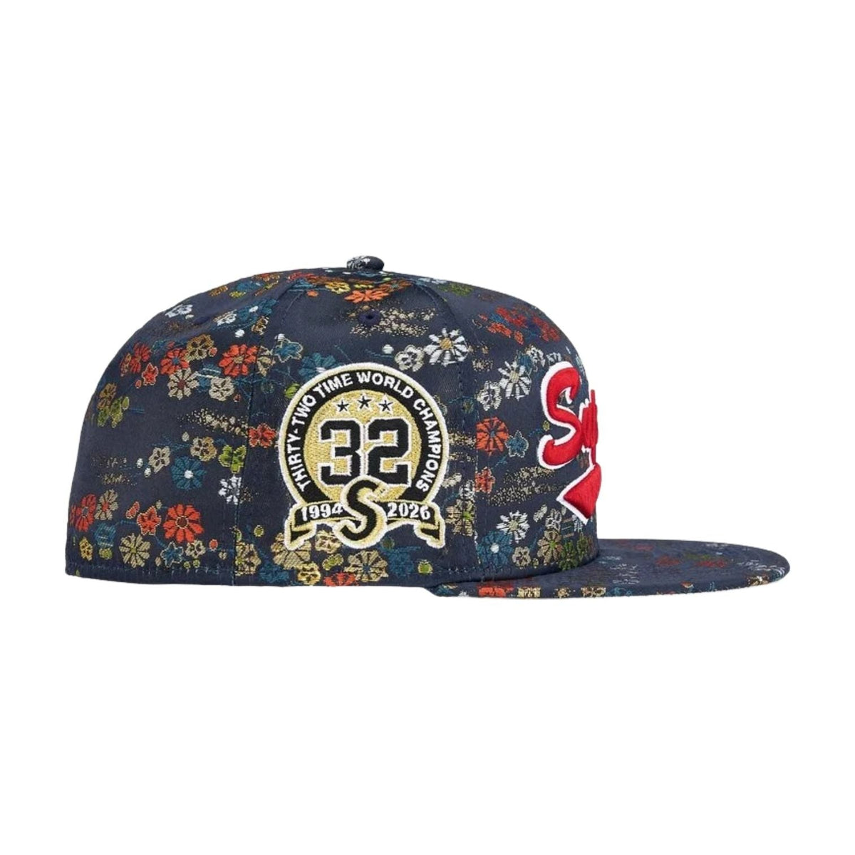 Supreme x New Era SS26 Floral Jacquard Cap 'Navy' SUP-SS26-1056-NVY