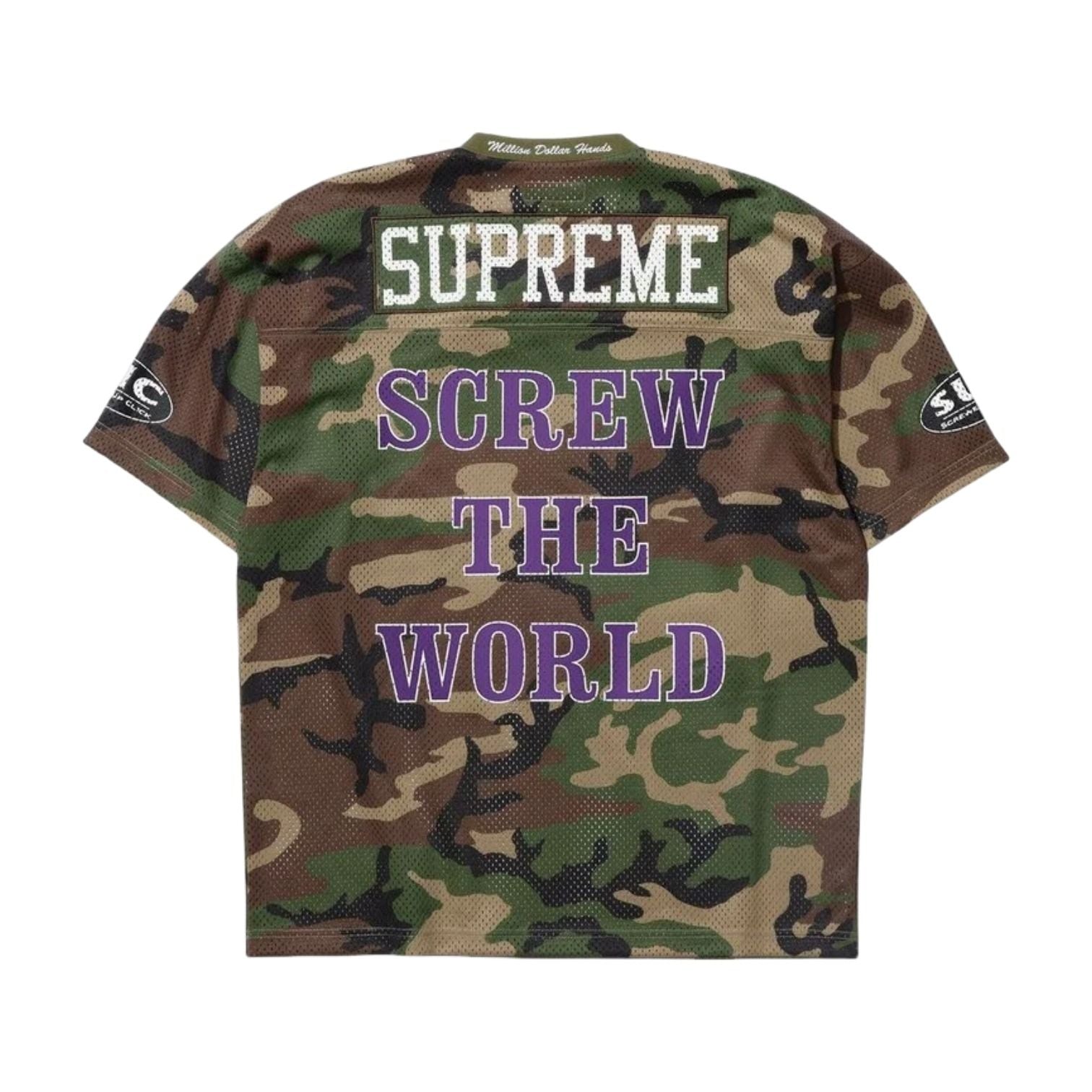 Supreme x DJ Screw SS26 Football Jersey 'Woodland Camo' SUP-SS26-146-BRN