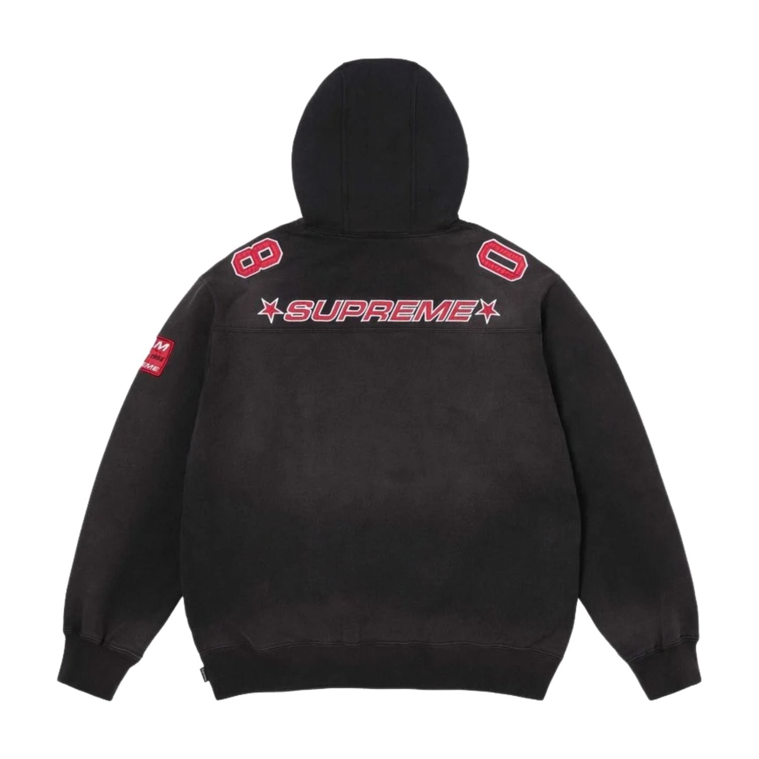 Supreme SS26 Football Jersey Hooded Sweatshirt 'Black' SUP-SS26-349-BLK