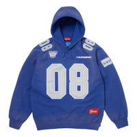 Supreme SS26 Football Jersey Hooded Sweatshirt 'Royal' SUP-SS26-349-ROY