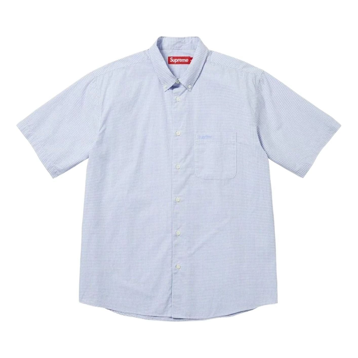 Supreme SS26 Gingham S/S Shirt 'Blue' SUP-SS26-356-BLU