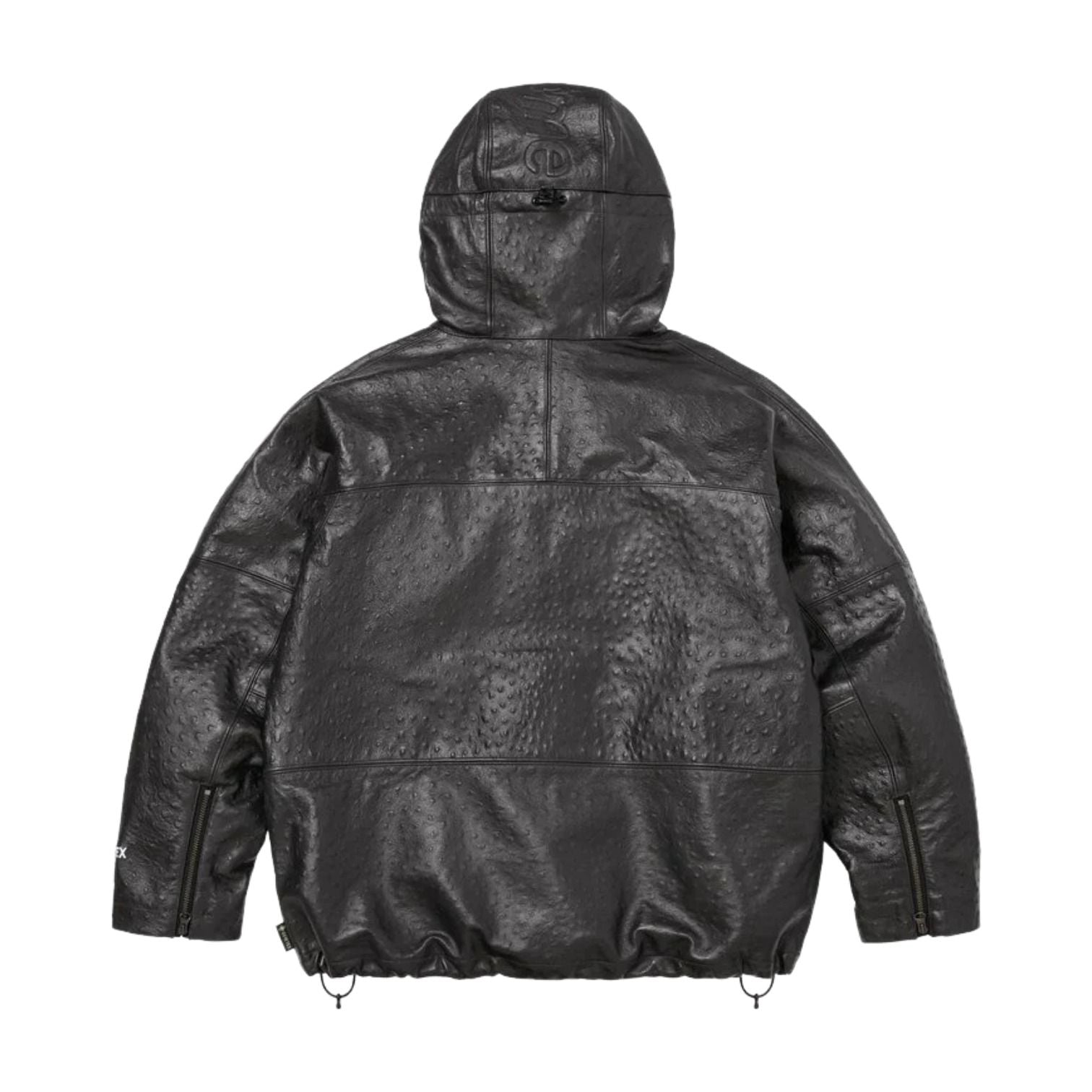 Supreme SS26 GORE-TEX Ostrich Embosssed Leather Jacket 'Black' SUP-SS26-124-BLK