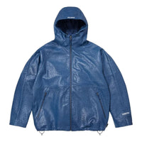 Supreme SS26 GORE-TEX Ostrich Embosssed Leather Jacket 'Blue' SUP-SS26-124-BLU