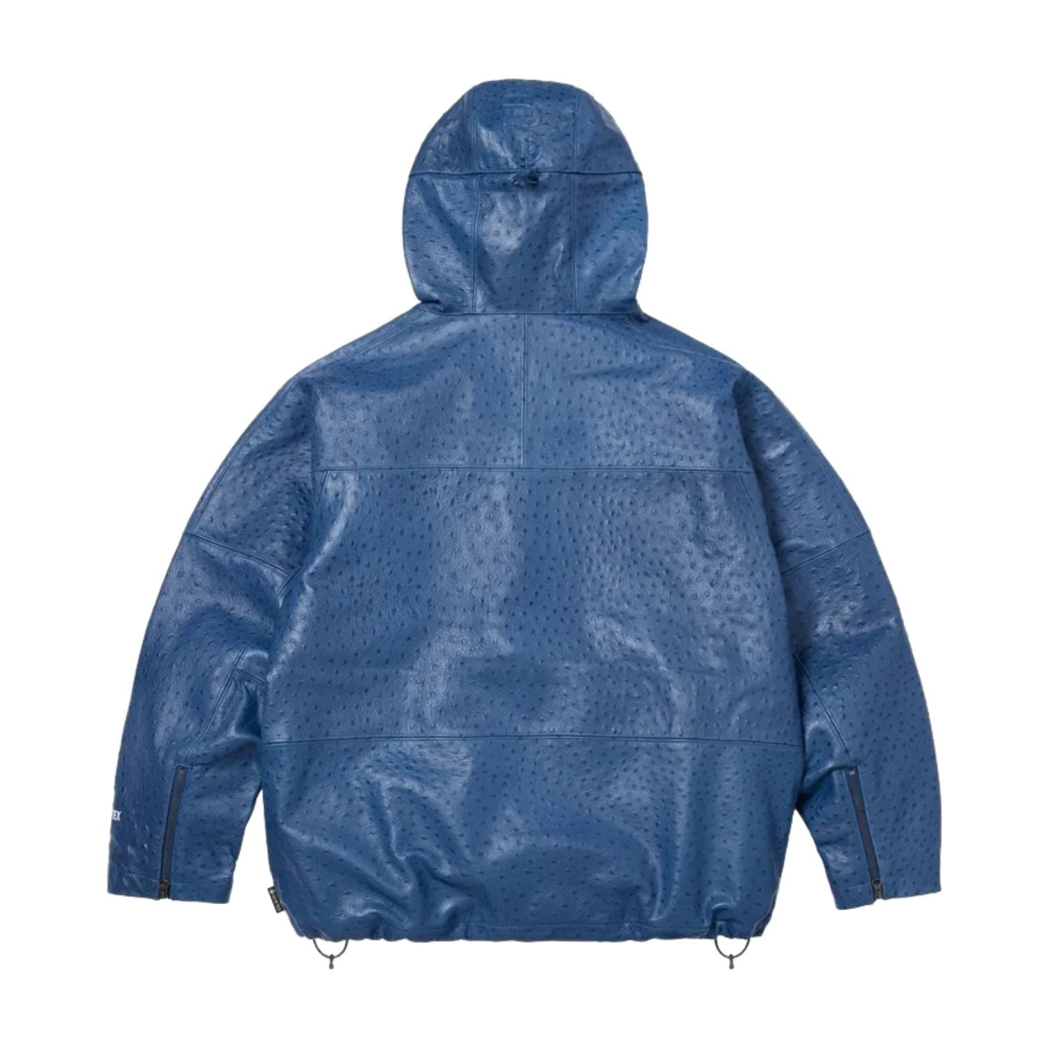 Supreme SS26 GORE-TEX Ostrich Embosssed Leather Jacket 'Blue' SUP-SS26-124-BLU