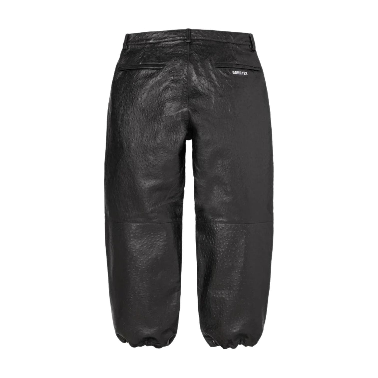 Supreme SS26 GORE-TEX Ostrich Embossed Leather Pant 'Black' SUP-SS26-129-BLK