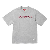 Supreme SS26 Greek S/S T-shirt 'Heather Grey' SUP-SS26-290-GRY