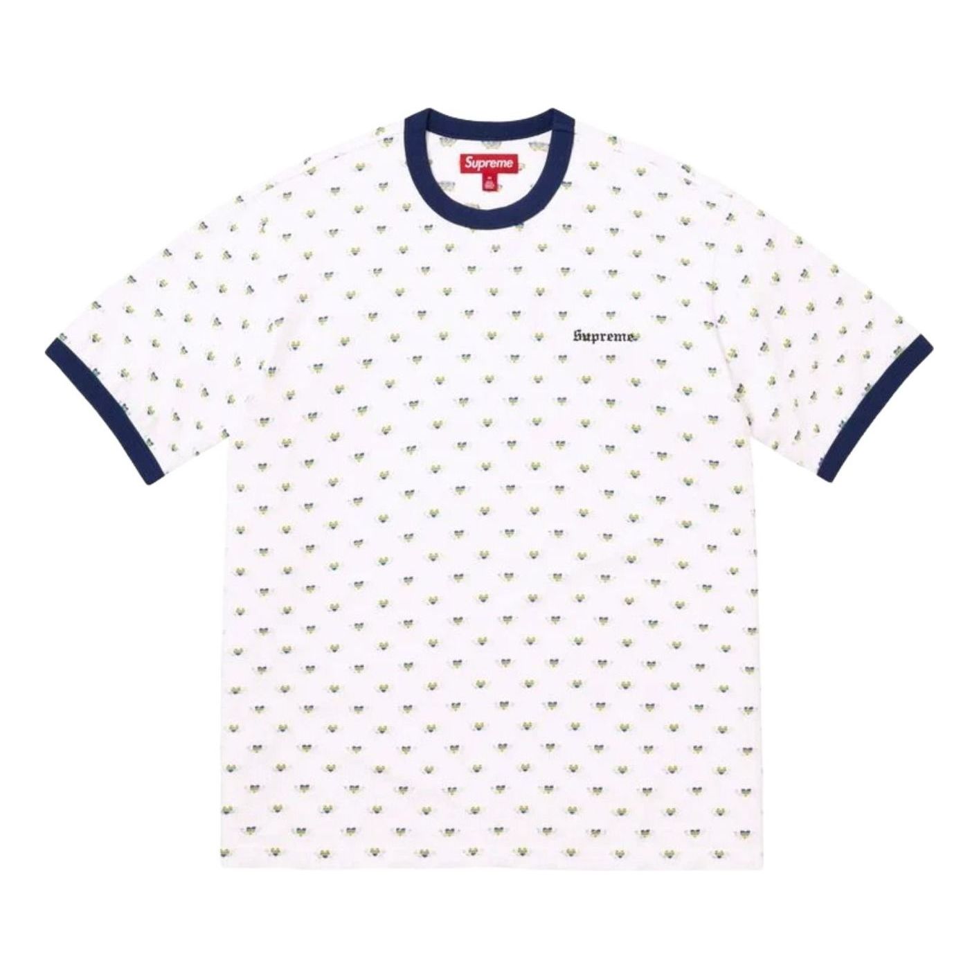 Supreme SS26 Hearts Intarsia Ringer T-Shirt 'White' SUP-SS26-197-WHT