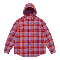 Supreme SS26 Hooded Flannel Shirt 'Pink' SUP-SS26-205-RED