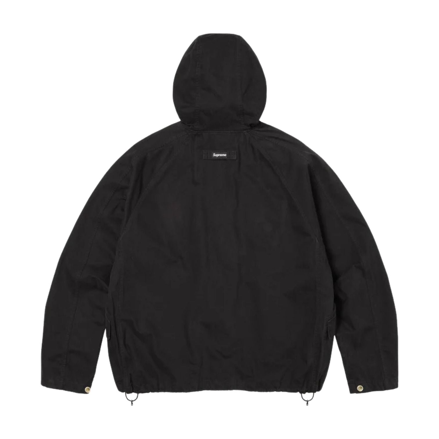 Supreme SS26 Hooded Raglan Jacket 'Black' SUP-SS26-214-BLK