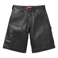 Supreme SS26 Leather Double Knee Painter Short 'Black' SUP-SS26-206-BLK