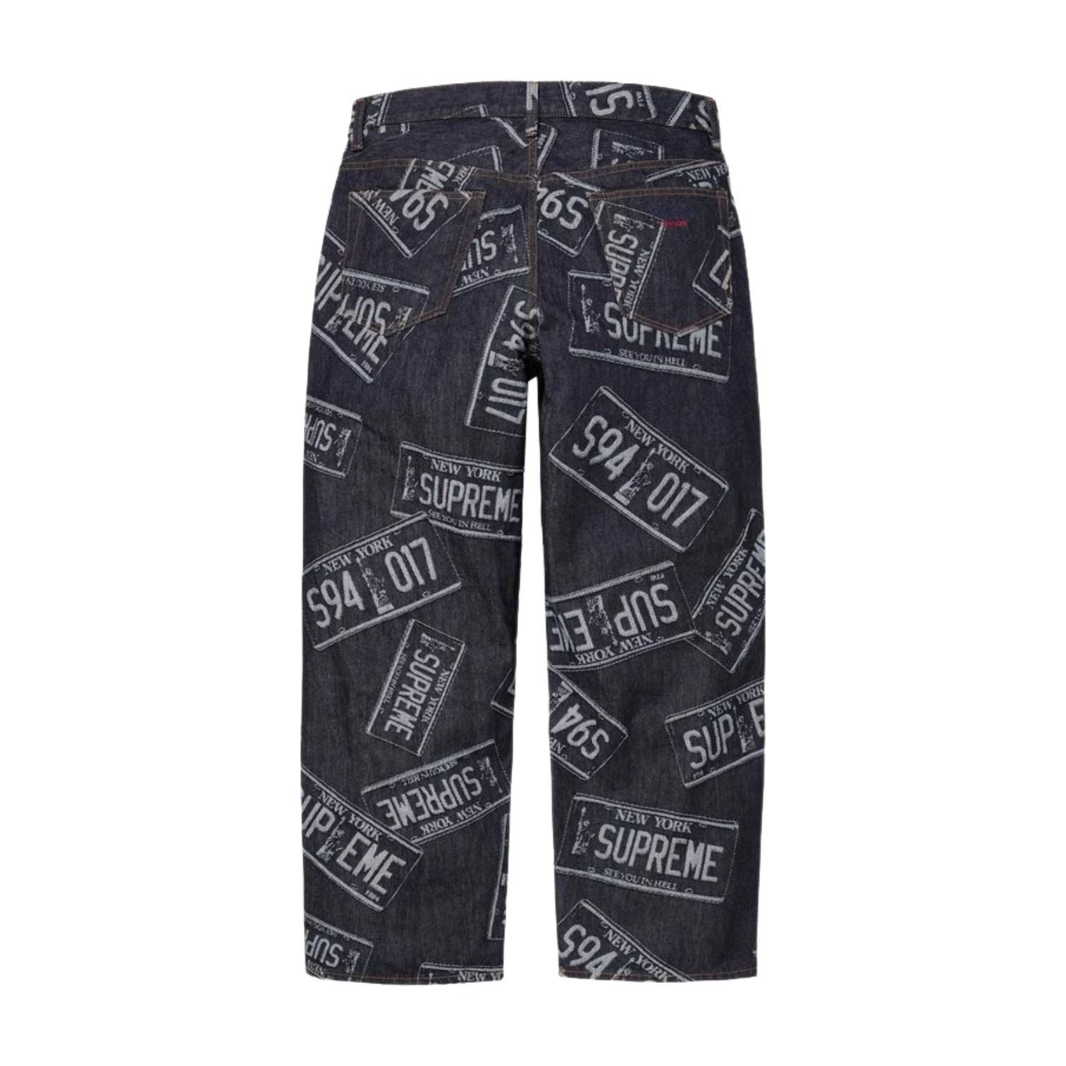 Supreme SS26 License Plate Baggy Jean 'Rigid Indigo' SUP-SS26-033