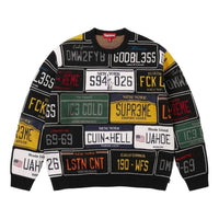 Supreme SS26 License Plate Sweater 'Black' SUP-SS26-181-BLK