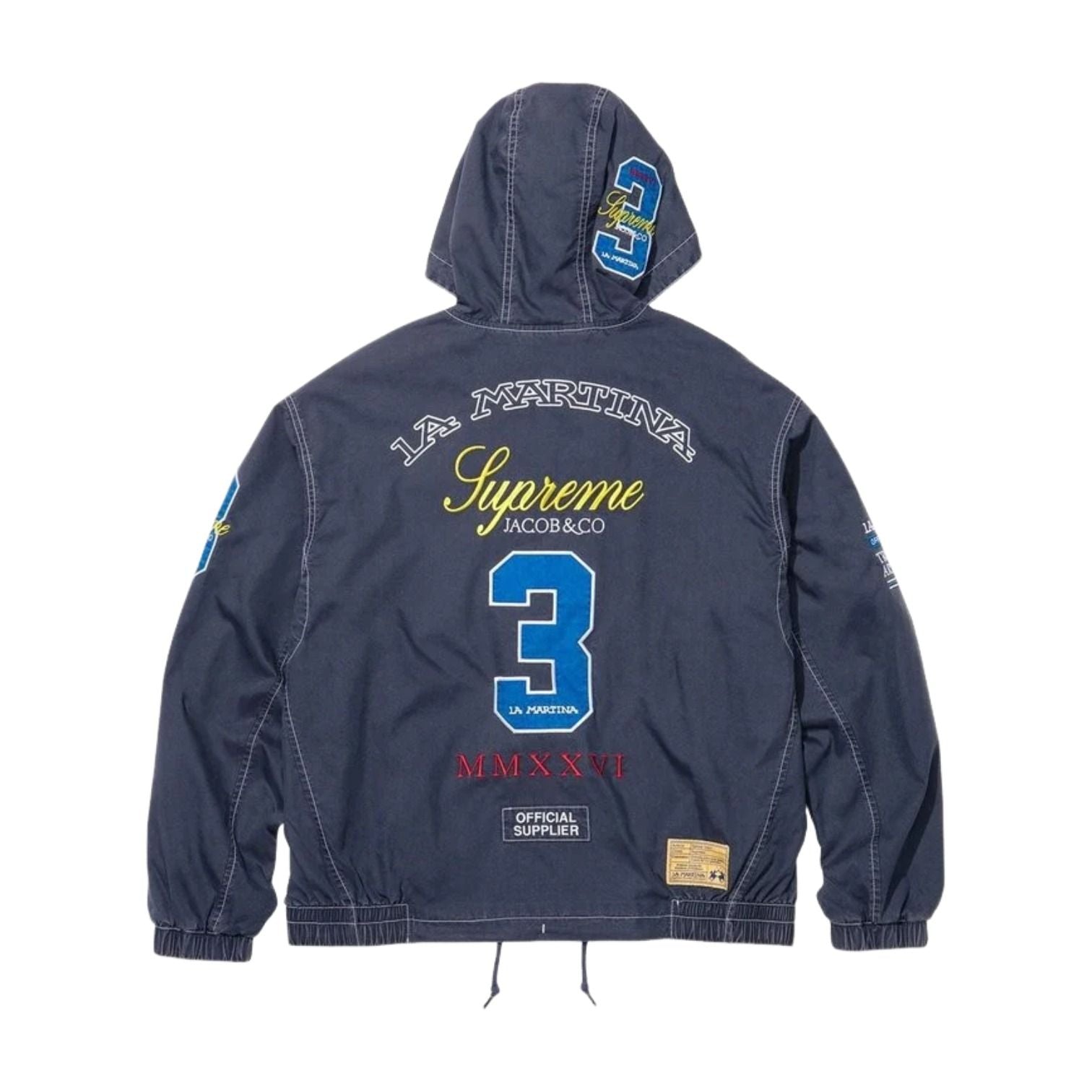 Supreme x La Martina SS26 Lightweight Hooded Jacket 'Navy' SUP-SS26-319-NVY