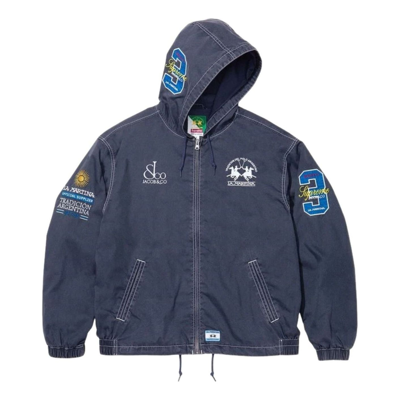 Supreme x La Martina SS26 Lightweight Hooded Jacket 'Navy' SUP-SS26-319-NVY