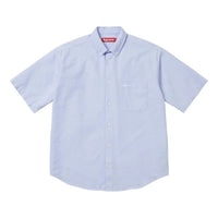 Supreme SS26 Loose Fit Oxford S/S Shirt 'Light Blue' SUP-SS26-158-BLU