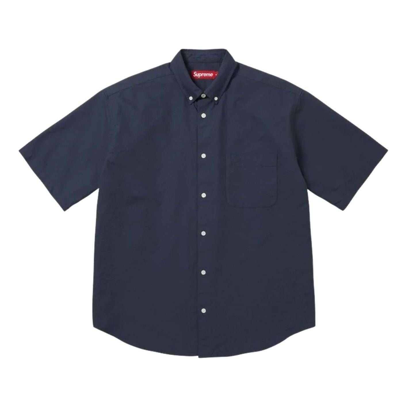 Supreme SS26 Loose Fit Oxford S/S Shirt 'Navy' SUP-SS26-158-NVY