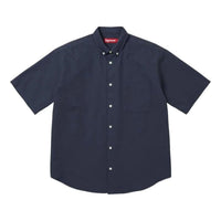 Supreme SS26 Loose Fit Oxford S/S Shirt 'Navy' SUP-SS26-158-NVY