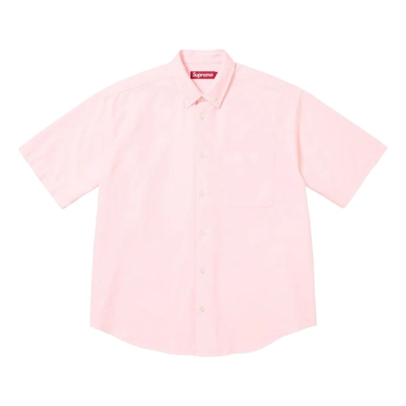 Supreme SS26 Loose Fit Oxford S/S Shirt 'Pink' SUP-SS26-158-PNK
