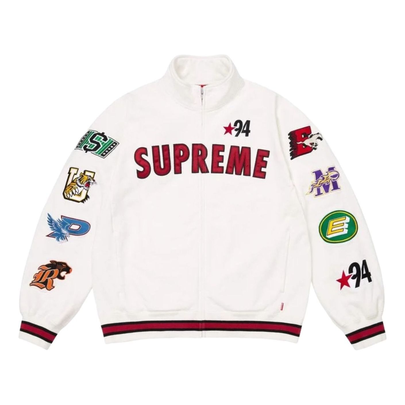 Supreme SS26 Mascots Zip Up Sweatshirt Jacket 'White' SUP-SS26-126-WHT