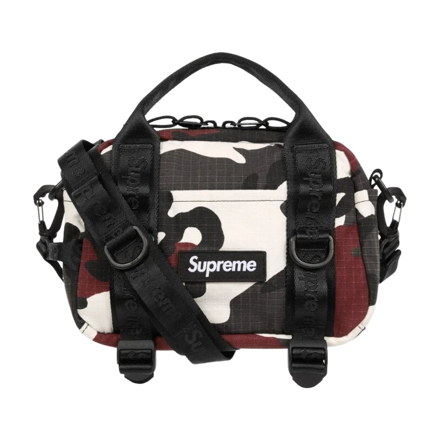 Supreme SS26 Mini Duffle Bag 'Red Camo' MINIDUFFLEBAG-SS26-REDCAMO