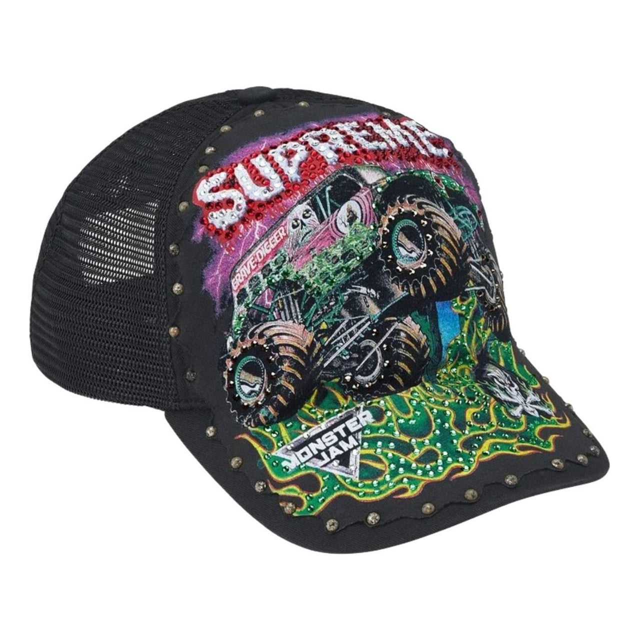 Supreme x Grave Digger SS26 Mesh Back 5-Panel 'Black' SUP-SS26-1053