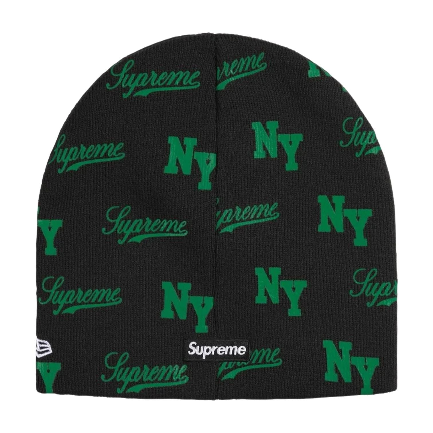 Supreme x New Era SS26 Monogram Beanie 'Black' SUP-SS26-1038-BLK