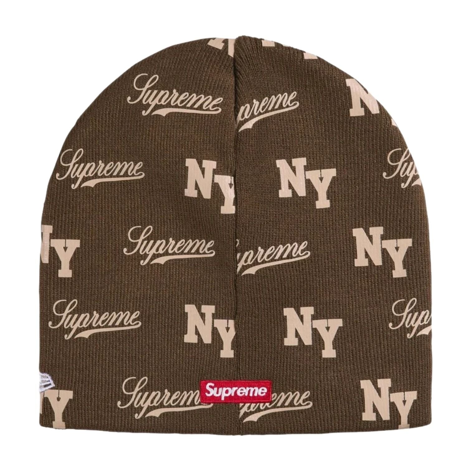 Supreme x New Era SS26 Monogram Beanie 'Brown' SUP-SS26-1038-BRN