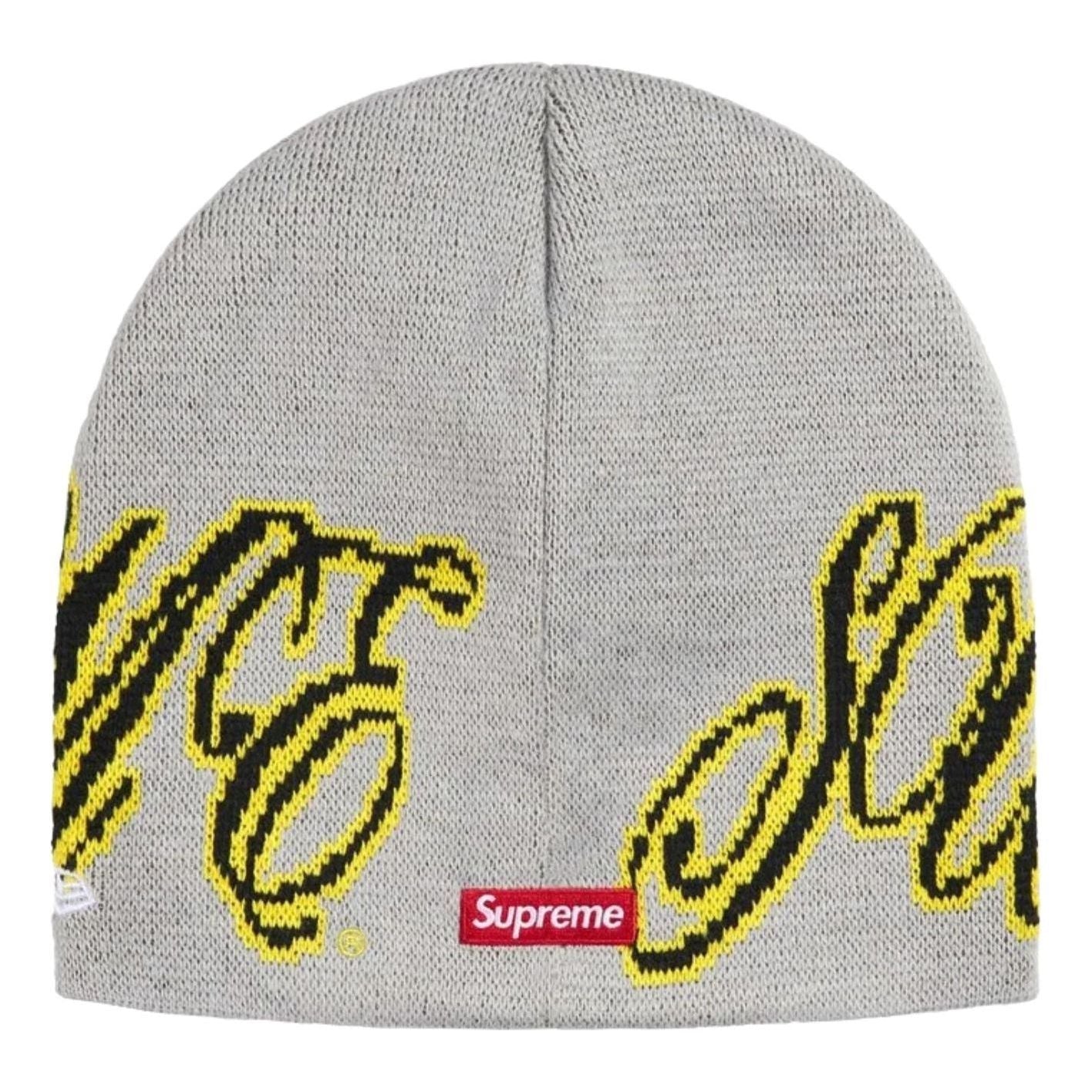 Supreme x New Era SS26 Cursive Beanie 'Grey' SUP-SS26-1010-GRY