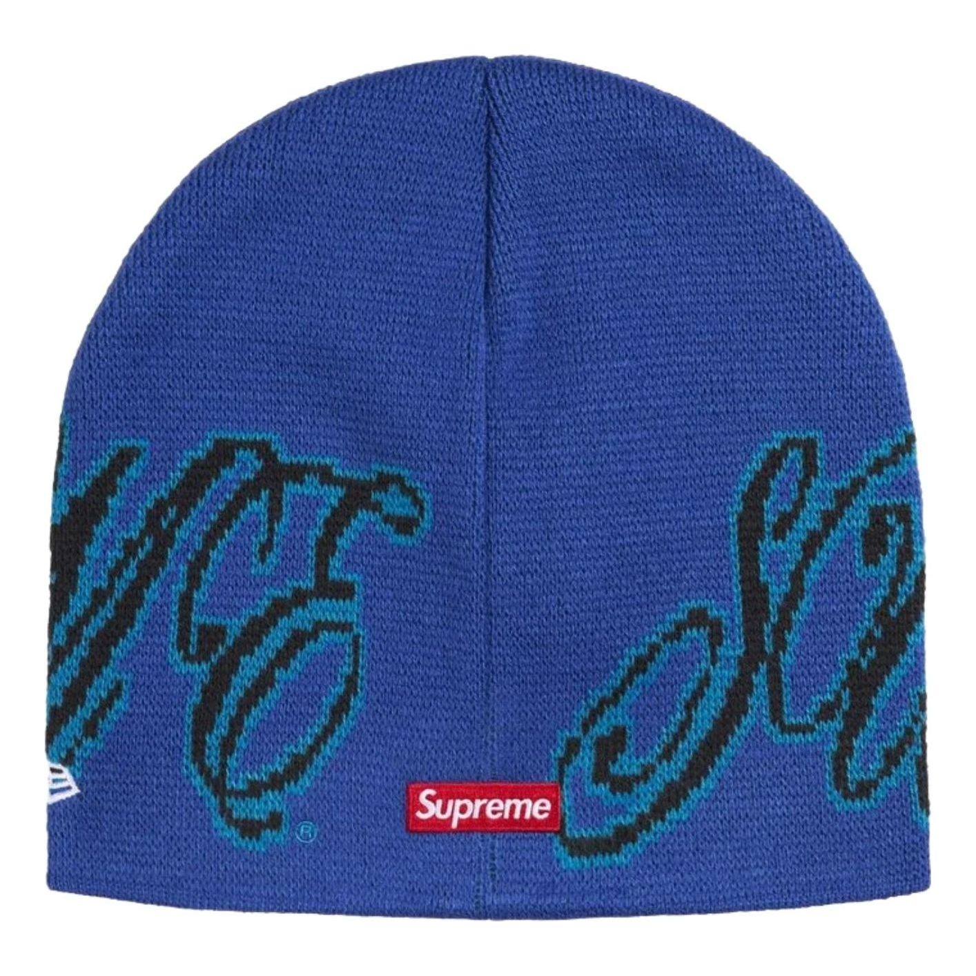 Supreme x New Era SS26 Cursive Beanie 'Royal' SUP-SS26-1010-RYL