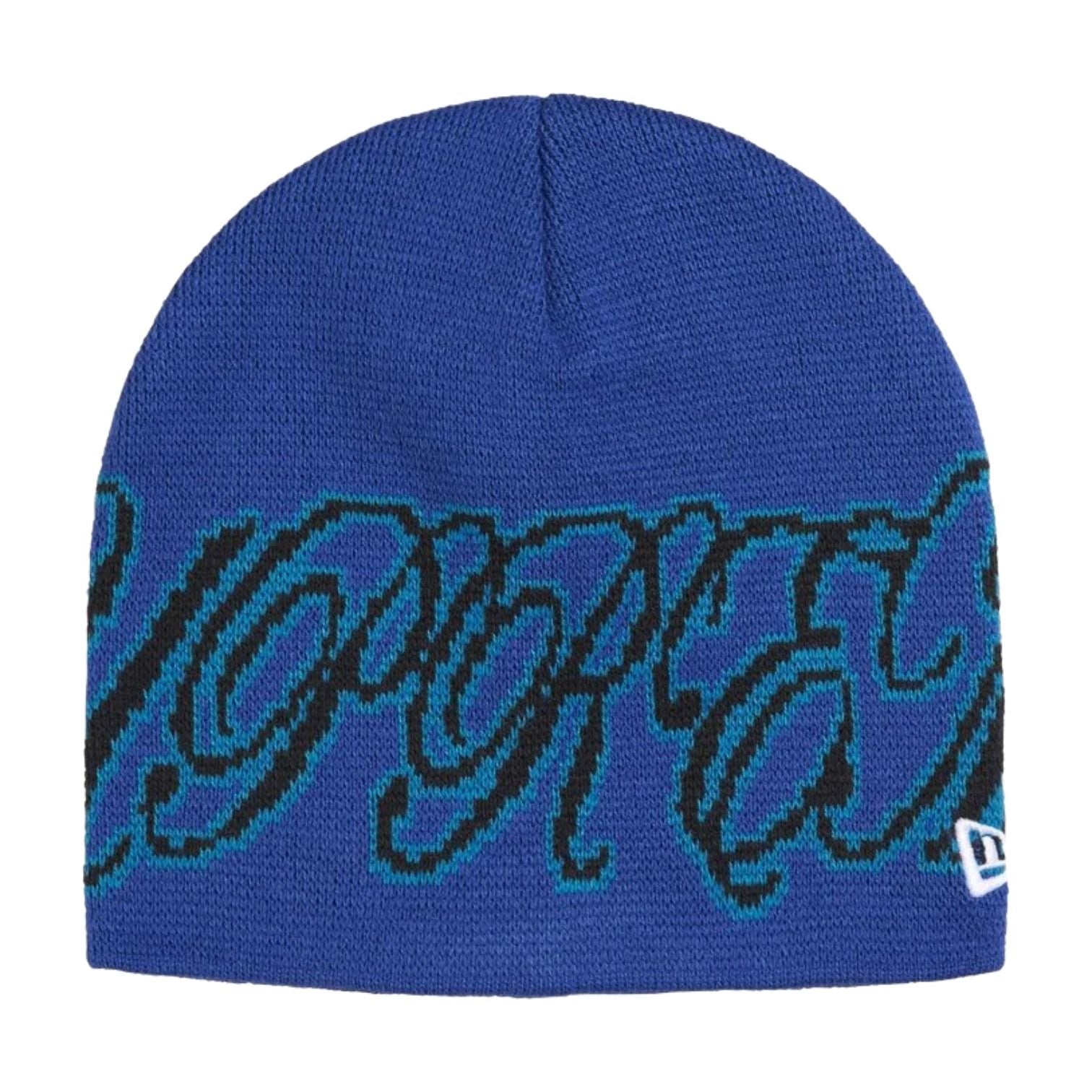 Supreme x New Era SS26 Cursive Beanie 'Royal' SUP-SS26-1010-RYL